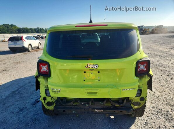 ZACCJBABXJPH95110 2018 JEEP RENEGADE Green Հետևի տեսք
