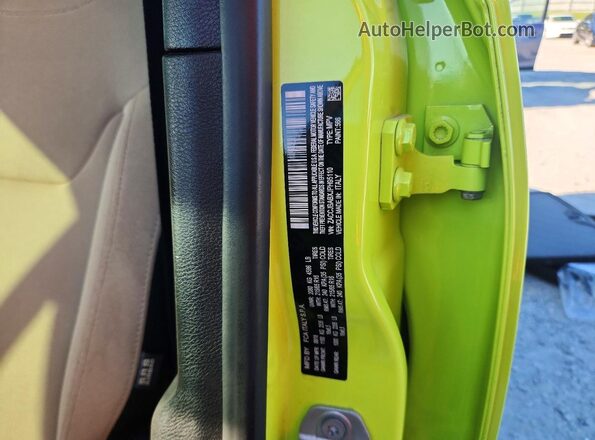 ZACCJBABXJPH95110 2018 JEEP RENEGADE Green VIN կոդի պիտակի տեսք