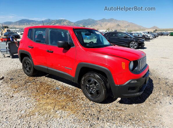 ZACCJBAH0HPE66513 2017 JEEP RENEGADE Red Przód prawy