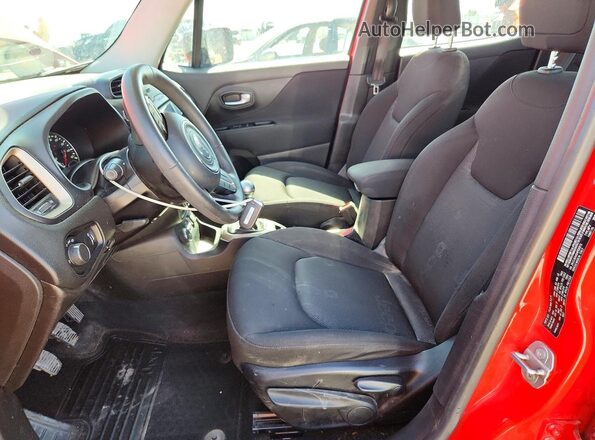 ZACCJBAH0HPE66513 2017 JEEP RENEGADE Red Widok wnętrza z przodu