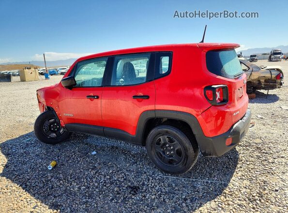 ZACCJBAH0HPE66513 2017 JEEP RENEGADE Red Tył lewy