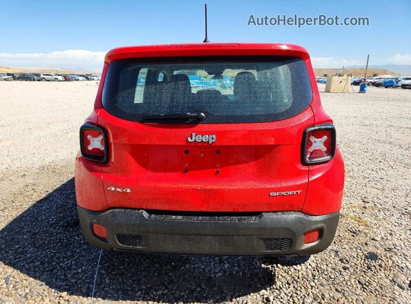 ZACCJBAH0HPE66513 2017 JEEP RENEGADE Red Widok z tyłu