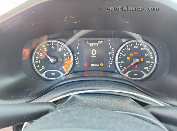 ZACCJBAH0HPE66513 2017 JEEP RENEGADE Red Widok zestawu wskaźników