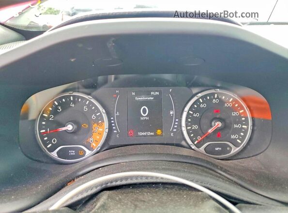ZACCJBAH7JPH22216 2018 JEEP RENEGADE Pink Instrument cluster view