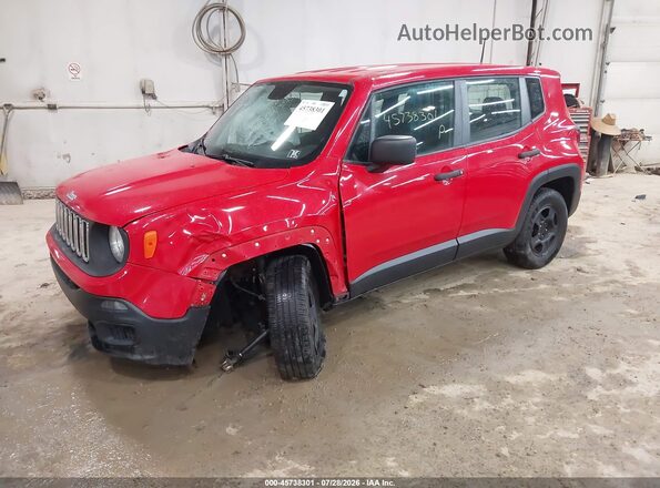 ZACCJBAH8JPG70045 2018 JEEP RENEGADE Red Առջևի ձախ երեք քառորդ տեսարան