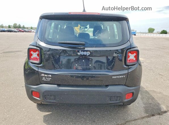 ZACCJBAT0GPC97175 2016 JEEP RENEGADE Black უკანა ხედი