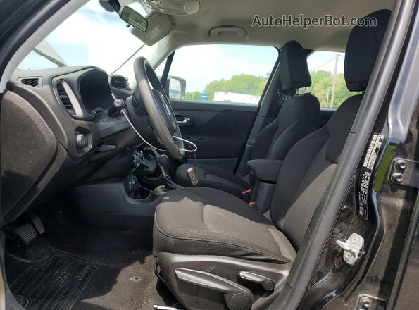 ZACCJBAT0GPC97175 2016 JEEP RENEGADE Black წინა სალონის ხედი