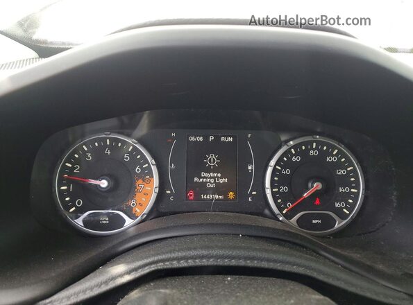 ZACCJBAT0GPC97175 2016 JEEP RENEGADE Black ხელსაწყოთა პანელის ხედი