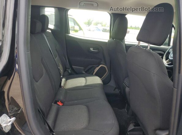 ZACCJBAT0GPC97175 2016 JEEP RENEGADE Black უკანა სალონის ხედი