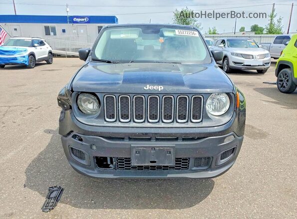 ZACCJBAT0GPC97175 2016 JEEP RENEGADE Black წინა ხედი