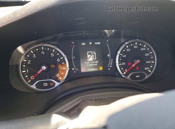 ZACCJBAT2GPD42259 2016 JEEP RENEGADE Black Instrument cluster view