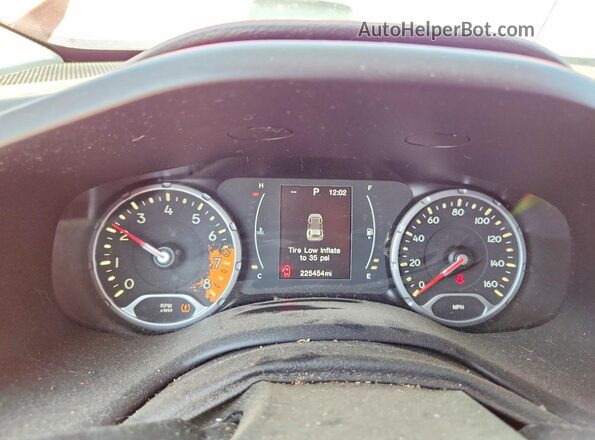 ZACCJBAT3GPC77616 2016 JEEP RENEGADE Оранжевый Вид щитка приборов