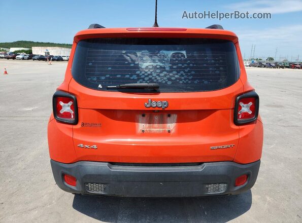 ZACCJBAT3GPC77616 2016 JEEP RENEGADE Оранжевый Вид сзади