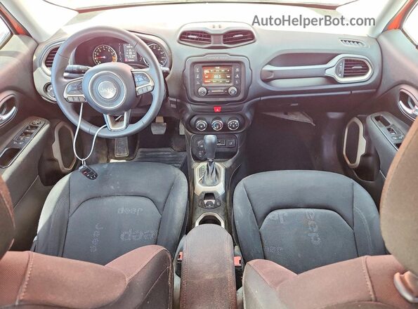 ZACCJBAT3GPC77616 2016 JEEP RENEGADE Оранжевый Вид панели приборов
