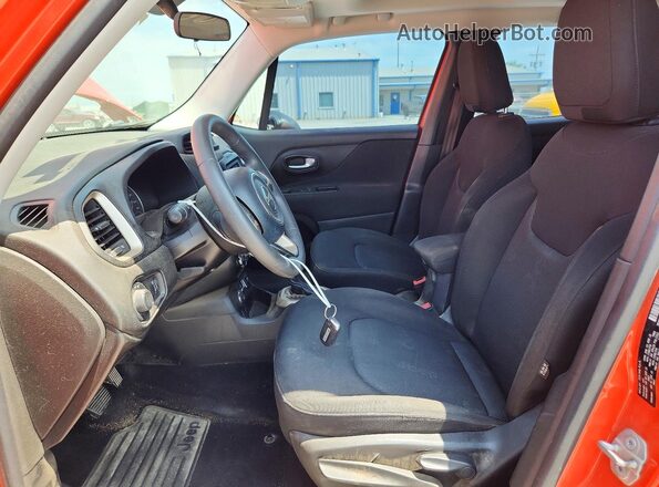 ZACCJBAT3GPC77616 2016 JEEP RENEGADE Оранжевый Вид салона спереди