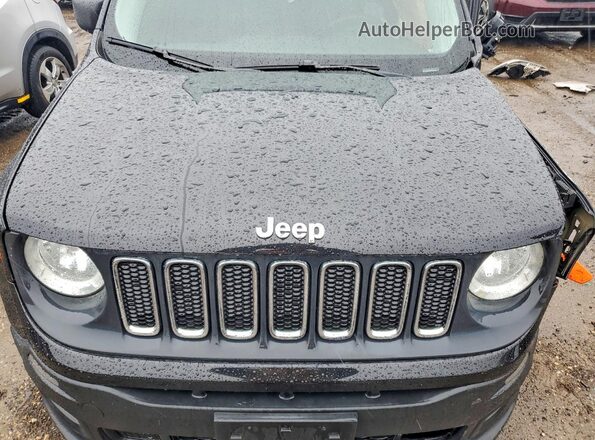 ZACCJBAT8GPD42945 2016 JEEP RENEGADE Black უკანა სალონის ხედი