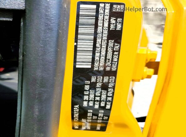 ZACCJBBB0HPF30012 2017 JEEP RENEGADE Yellow Вид підкапотного простору