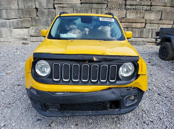 ZACCJBBB0HPF30012 2017 JEEP RENEGADE Yellow Вид спереду