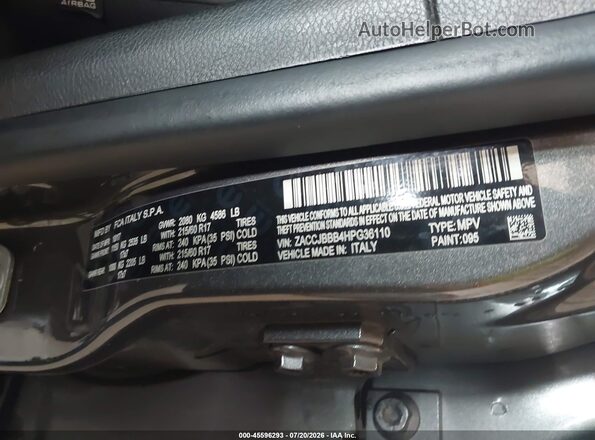 ZACCJBBB4HPG36110 2017 JEEP RENEGADE Серый Вид подкапотного пространства