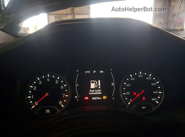 ZACCJBBB6HPE75355 2017 JEEP RENEGADE Black Widok zestawu wskaźników