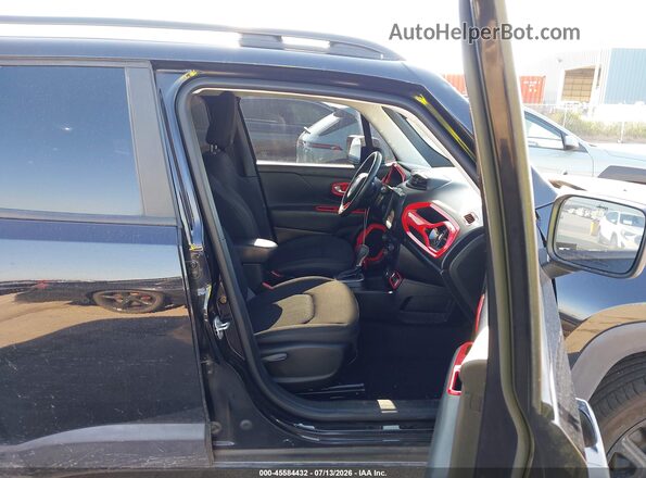 ZACCJBBB6JPH90596 2018 JEEP RENEGADE Black Widok wnętrza z przodu