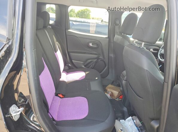 ZACCJBBBXJPH73610 2018 JEEP RENEGADE Black Widok tylnych siedzeń