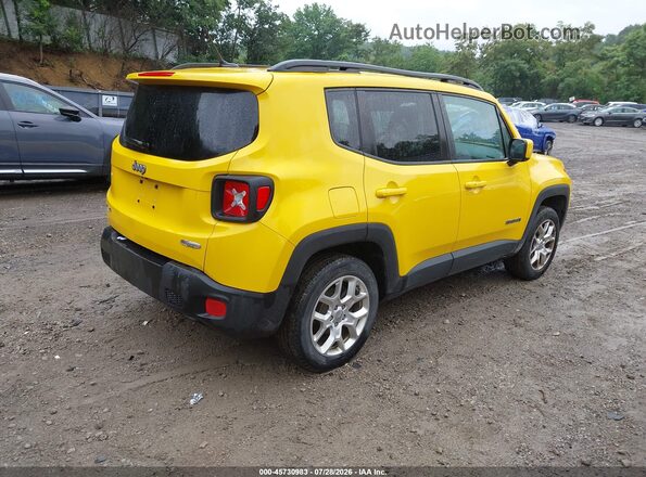 ZACCJBBT1GPC56486 2016 JEEP RENEGADE Желтый Задняя правая четверть