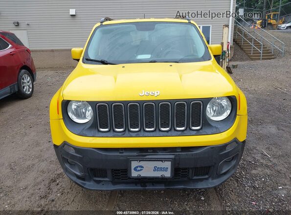 ZACCJBBT1GPC56486 2016 JEEP RENEGADE Желтый Вид щитка приборов
