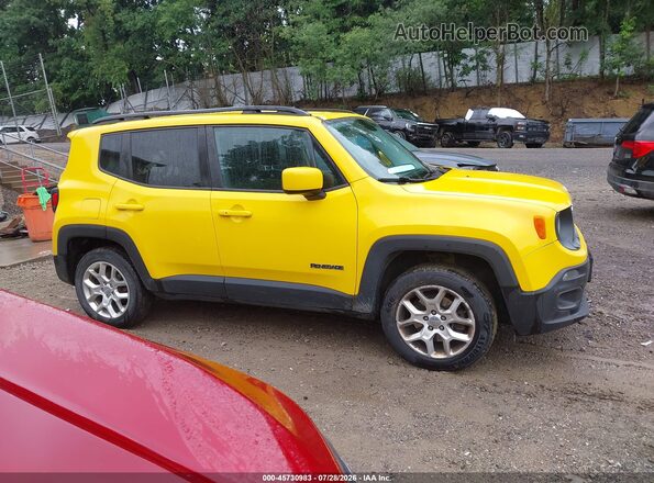 ZACCJBBT1GPC56486 2016 JEEP RENEGADE Желтый Вид задней части салона