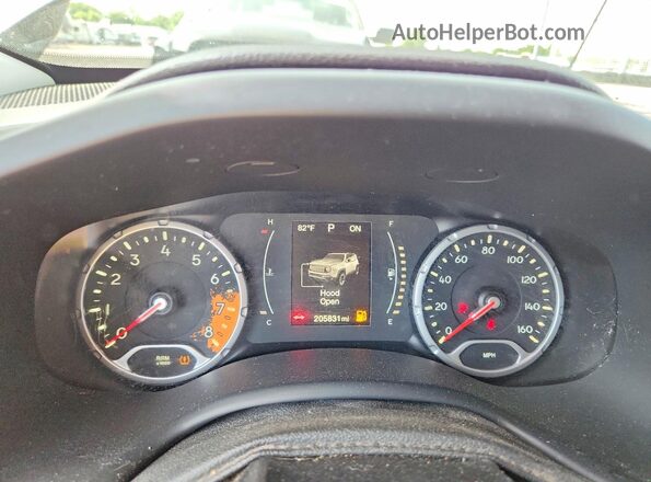 ZACCJBBT1GPD04584 2016 JEEP RENEGADE Black Սարքավորումների վահանակի տեսք
