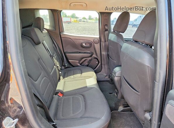 ZACCJBBT1GPD04584 2016 JEEP RENEGADE Black Հետևի նստատեղերի տեսք