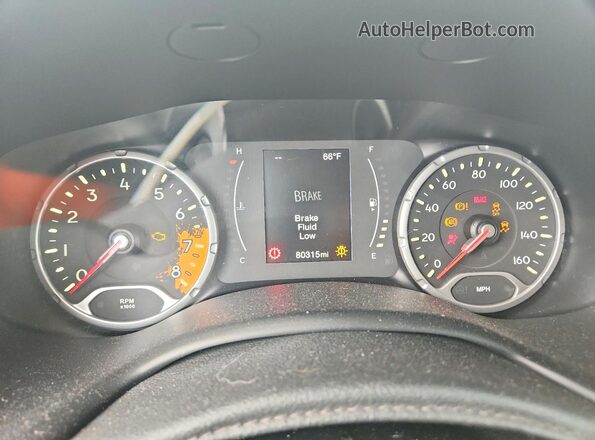ZACCJBBT1GPD53736 2016 JEEP RENEGADE Silver ხელსაწყოთა პანელის ხედი