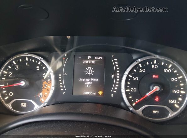 ZACCJBBT2GPC91036 2016 JEEP RENEGADE Orange Widok tylnych siedzeń