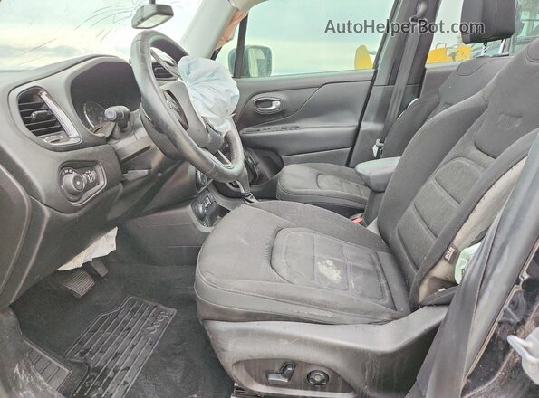 ZACCJBBT3GPD20124 2016 JEEP RENEGADE Black წინა სალონის ხედი