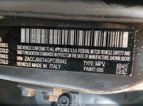 ZACCJBBT4GPC86842 2016 JEEP RENEGADE Gray Շարժիչի բաժամունքի տեսք