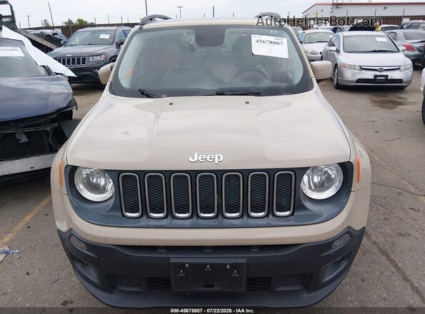 ZACCJBBT4GPD28670 2016 JEEP RENEGADE Tan Vista del cuadro de instrumentos