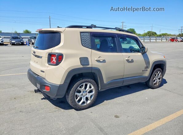 ZACCJBBT5GPD79580 2016 JEEP RENEGADE Tan უკანა მარჯვენა
