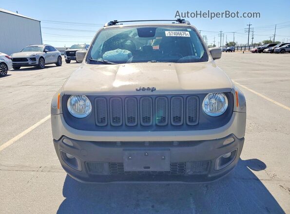 ZACCJBBT5GPD79580 2016 JEEP RENEGADE Tan წინა ხედი
