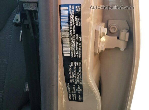 ZACCJBBT5GPD79580 2016 JEEP RENEGADE Tan VIN კოდის სტიკერის ხედი