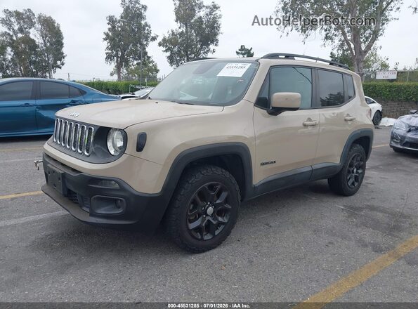 ZACCJBBT5GPD87291 2016 JEEP RENEGADE Beige წინა მარცხენა ხედი სამი მეოთხედიდან