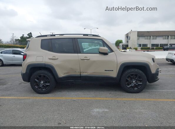 ZACCJBBT5GPD87291 2016 JEEP RENEGADE Beige უკანა სალონის ხედი