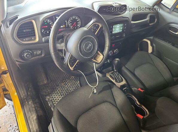 ZACCJBBT6GPD09120 2016 JEEP RENEGADE Yellow Вид панелі приладів