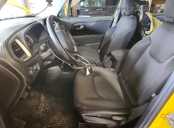 ZACCJBBT6GPD09120 2016 JEEP RENEGADE Yellow Вид салону спереду