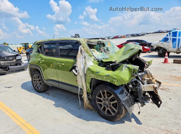 ZACCJBBT6GPD70192 2016 JEEP RENEGADE Зеленый Передняя правая четверть