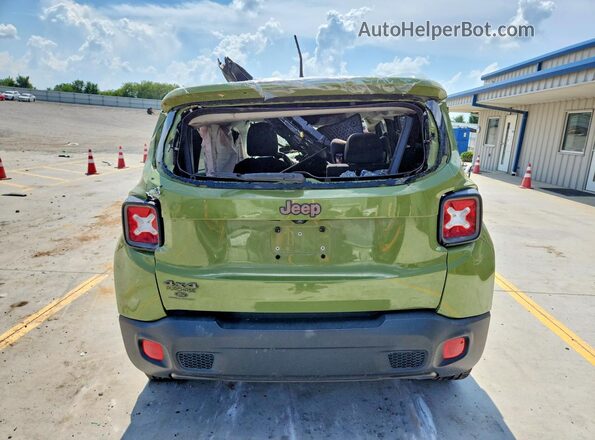 ZACCJBBT6GPD70192 2016 JEEP RENEGADE Зеленый Вид сзади