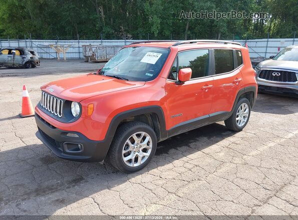 ZACCJBBT7GPD45480 2016 JEEP RENEGADE Orange წინა მარცხენა ხედი სამი მეოთხედიდან