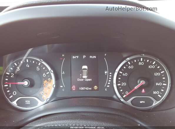 ZACCJBBT7GPD45480 2016 JEEP RENEGADE Orange უკანა სავარძლების ხედი
