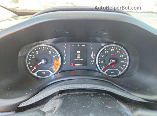 ZACCJBBT7GPD78981 2016 JEEP RENEGADE Black Widok zestawu wskaźników