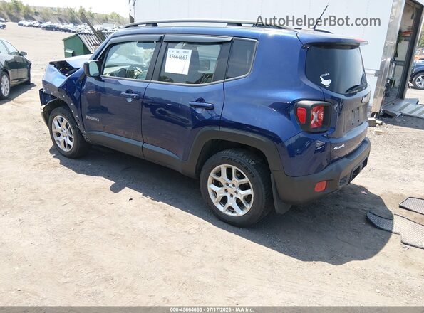 ZACCJBBT8GPE40596 2016 JEEP RENEGADE Синий Задняя левая четверть