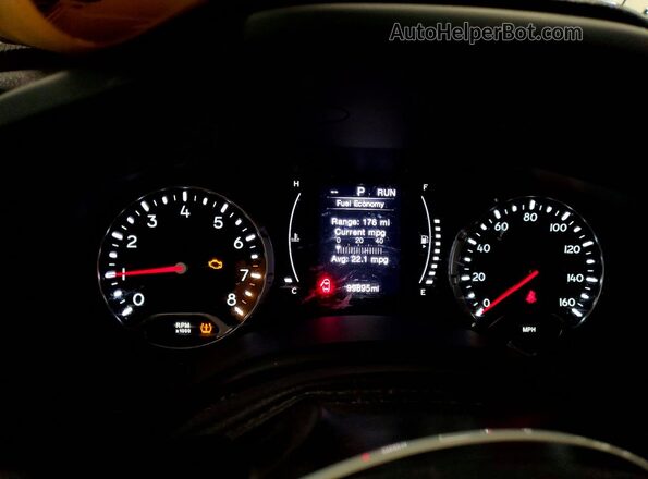 ZACCJBBTXGPC87560 2016 JEEP RENEGADE Gray ხელსაწყოთა პანელის ხედი